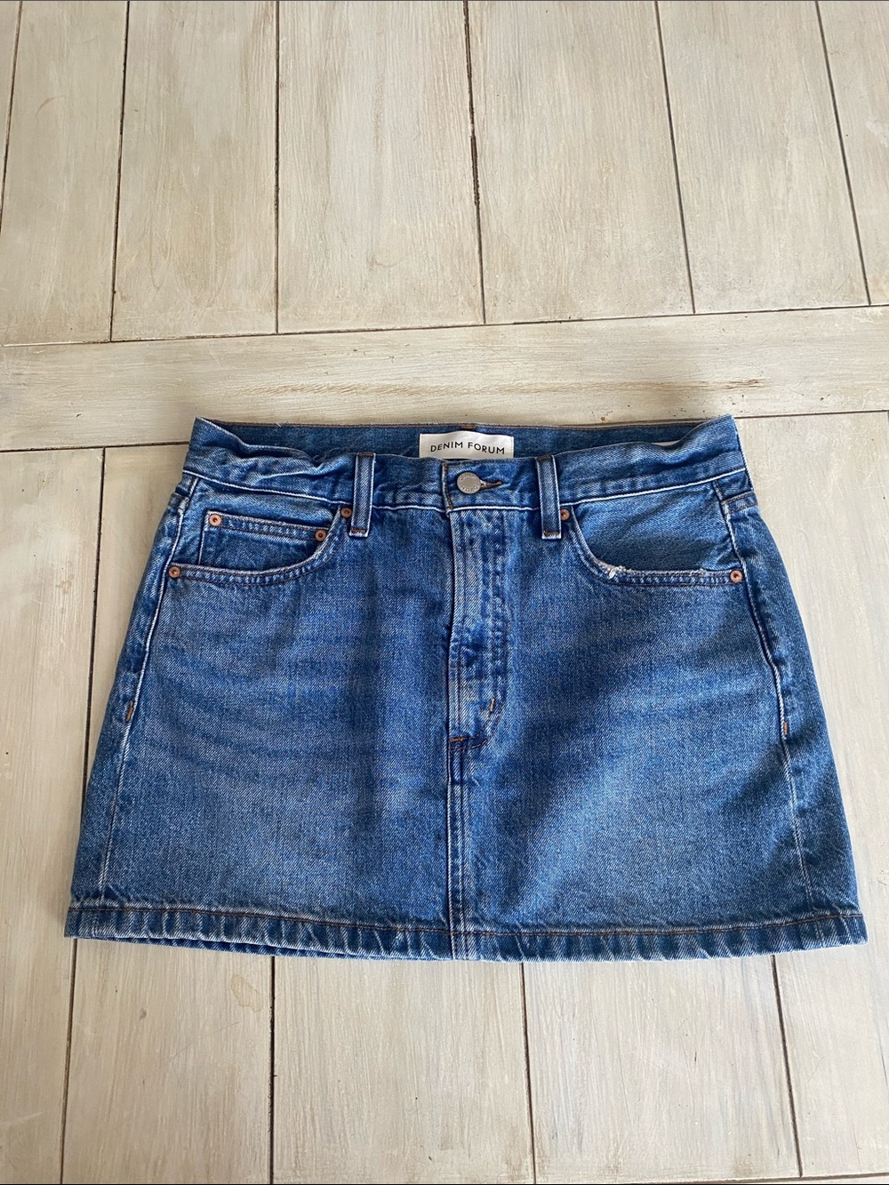 Denim Forum Aritzia Blue Jean Skirt 27 90s Ricci